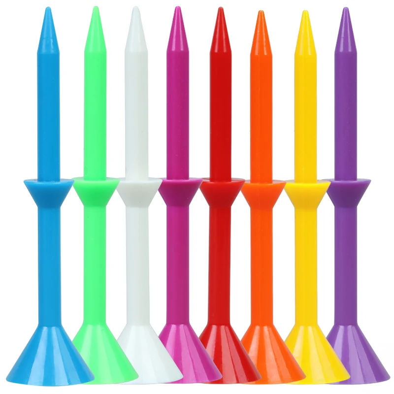 20Pcs/lot Plastic Golf Tees Long Cup Tees Golf Plastic Tees Step Down Upgrade Professional Durable Random Color 3