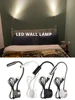 3W Wall Lamp Sconces Bedside Working Study Reading Book wall Night light fixtures Gooesneck Adjust Spot LED White Black Silver 2