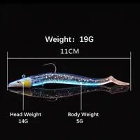 Mosodo Fishing Minnow Jig Head Soft Lure 10g 19g 34g 5