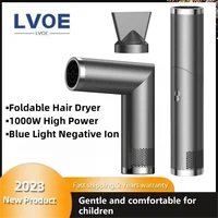 Foldable Electric Hair Dryer Negative Ion 1000W High Power Blow Hair Dryer Home Travel Hairdryer Portable Outdoor Hairdryer 1