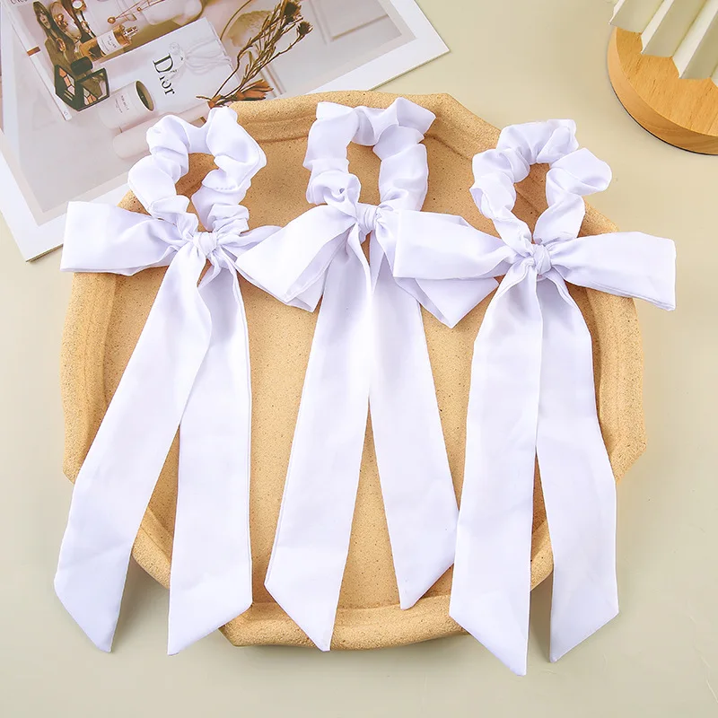 Luxurious Versatile Bow Streamer Headband – Elegant Soft Elastic Retro Hair Accessory