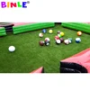 Inflatable Snooker Football Interactive Game Large Footpool Pool Table With 16 Balls Black Inflatable Billard For Soccer Event 5