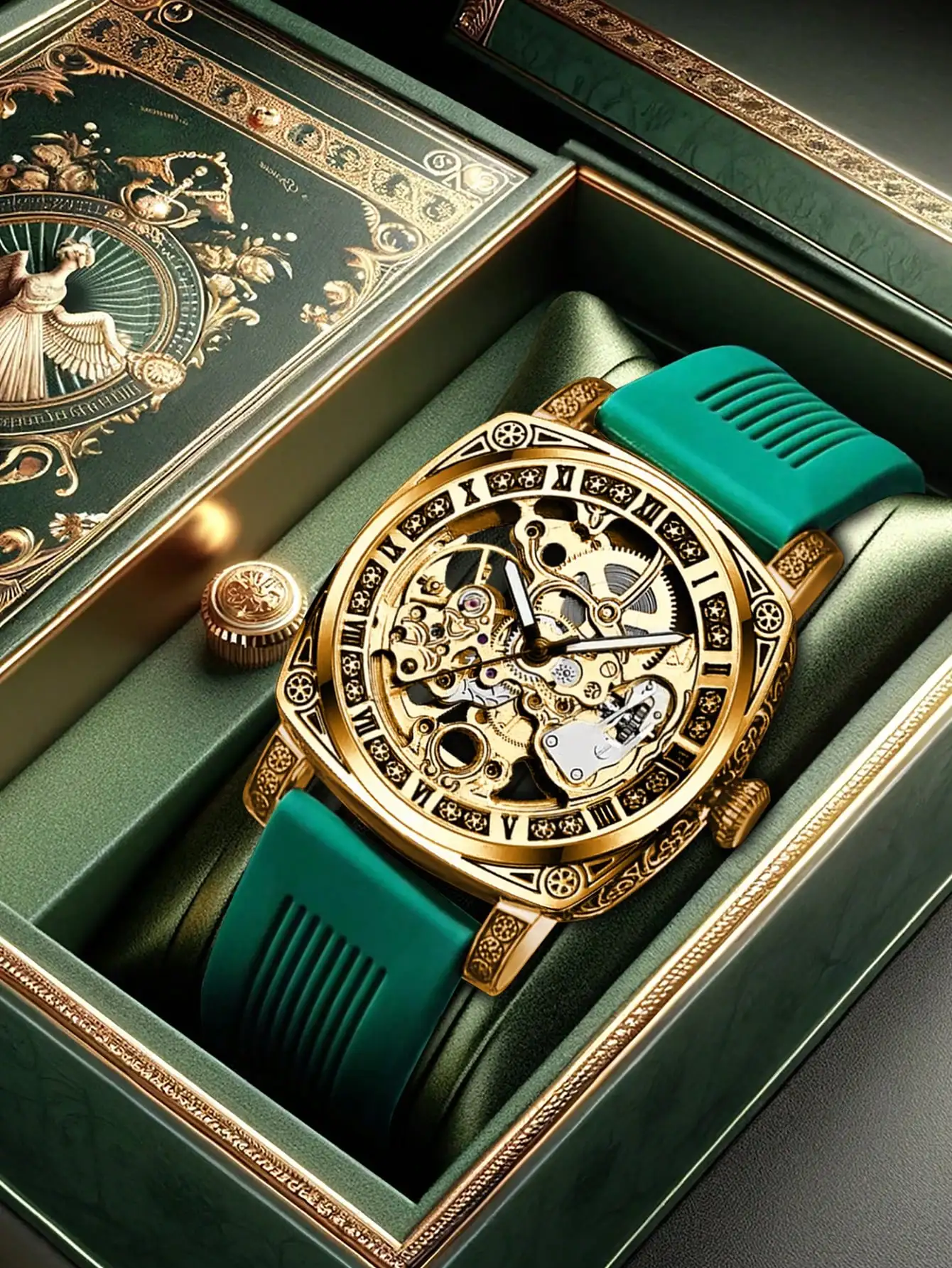 New Men Mechanical Watch Hollow out Fashion Retro luminous Business Leisure Fully Automatic Mechanical Man wrist watch