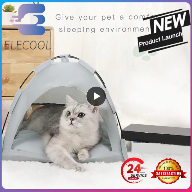 

Pet Cage Breathable Warm Safe Convenient Durable Indoor Pet Tent Bed Foldable Cat Tent Cat Supplies Popular Breathable Tent Tent