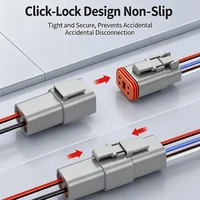 12 Pin DT04-12P DT06-12S Waterproof Connector with 15cm Cable Heavy Duty Electrical Plug Socket for Car, Truck,Motorcycle & Boat 3