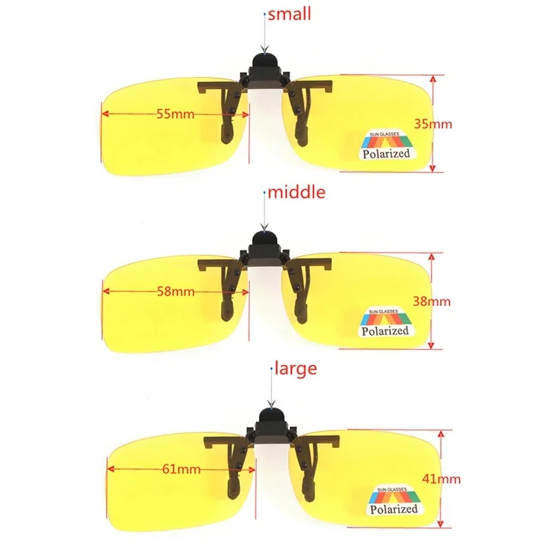 Driver Goggles Polarized Sun Glasses Clip On Sunglasses Interior Accessories polarized sunglasses driving glasses