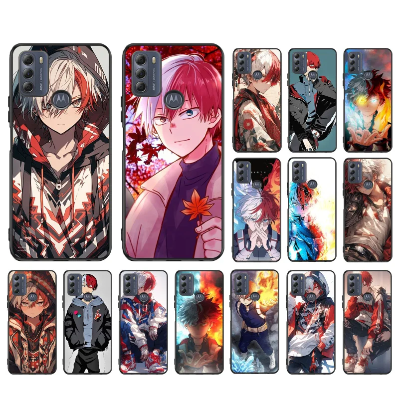

Todoroki My Hero academia Phone Case For Moto G84 G22 G32 G42 G52 G62 G53 G72 G60 G60S G100 G10 G20 G30 G13 G50 G 5G G Pure