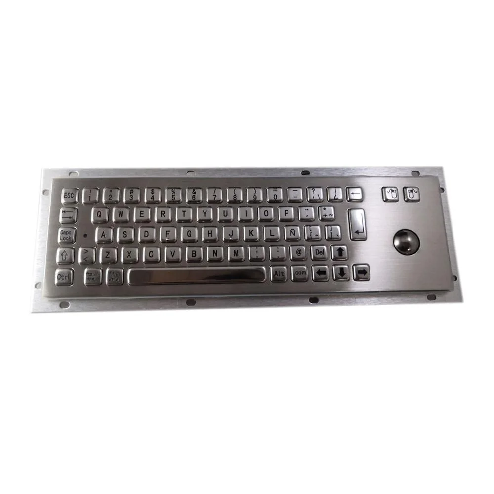 Keyboard with Trackball for Kiosk,atm,industrial Machine USB Spanish Layout Stainless Steel Metal Computer Keyboard Mechanical rubber sprue base for steel vacuum flask jewelry casting machine accessories tools for modeling