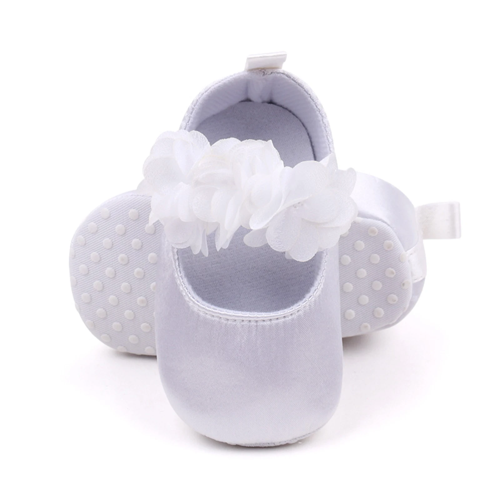 Baby Girls Princess Shoes, Flower Non-slip Bottom First Walker Shoes Toddler Shoes 0-18M 6