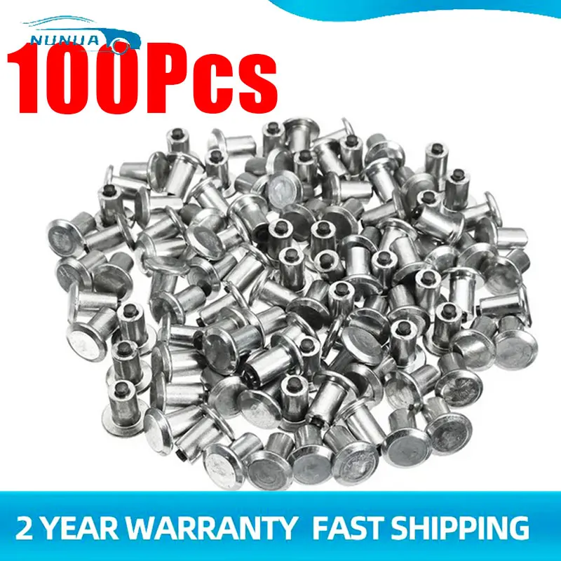 100Pc Car Tires Studs Screw Winter Wheel Lugs Snow Spikes Wheel Tyre Snow Chains Studs 8x10/9x10mm For Shoes ATV Motorcycle Tire