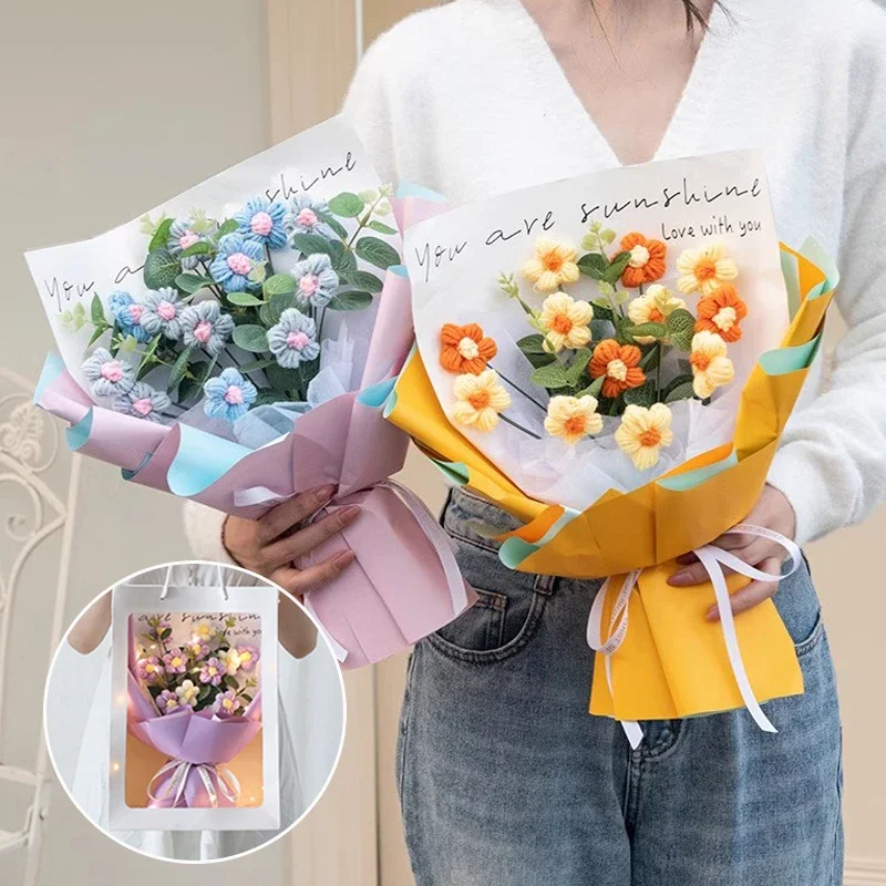 Generic Crochet Flower Bouquet Graduation Flower Bouquet Wedding