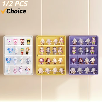 Boîte de rangement murale pour figurines d'action, présentoir magnétique à aspiration T1, boîte ennemi pour jouets, boîte de rangement anti-poussière pour beurre 1