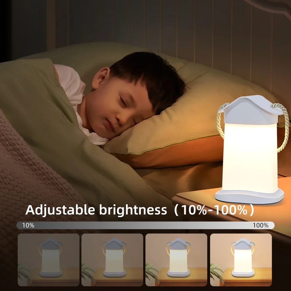 Baby Night Lamp Touch Modes Dimming Kids Lamp USB