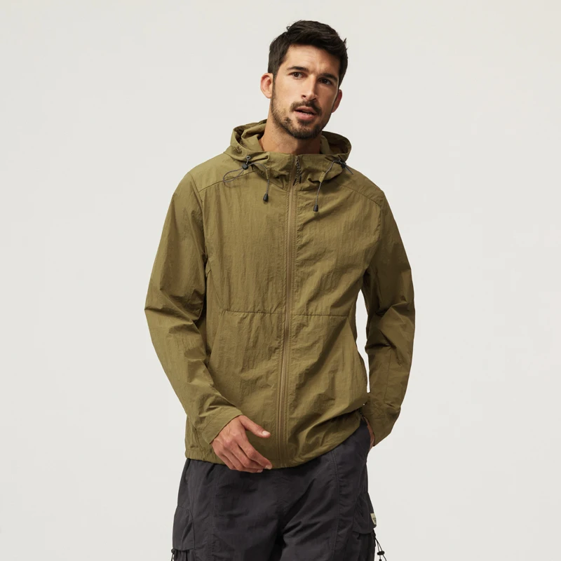 Summer UPF 40  UV Sun Protection Coats Men Thin Soft Breathable Quick Drying Jacket Outdoor Fishing Hoodies Outwear