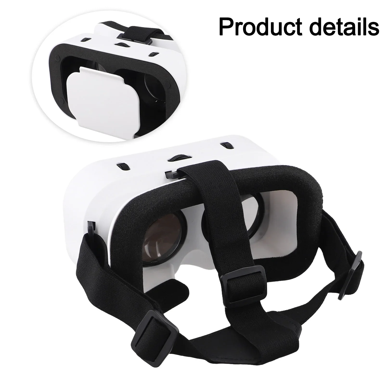 Head Mounted VR Glasses Adjustable Lenses VR Glasses 3D Virtual Reality Immersive Headset For IPhone/Android Accessories