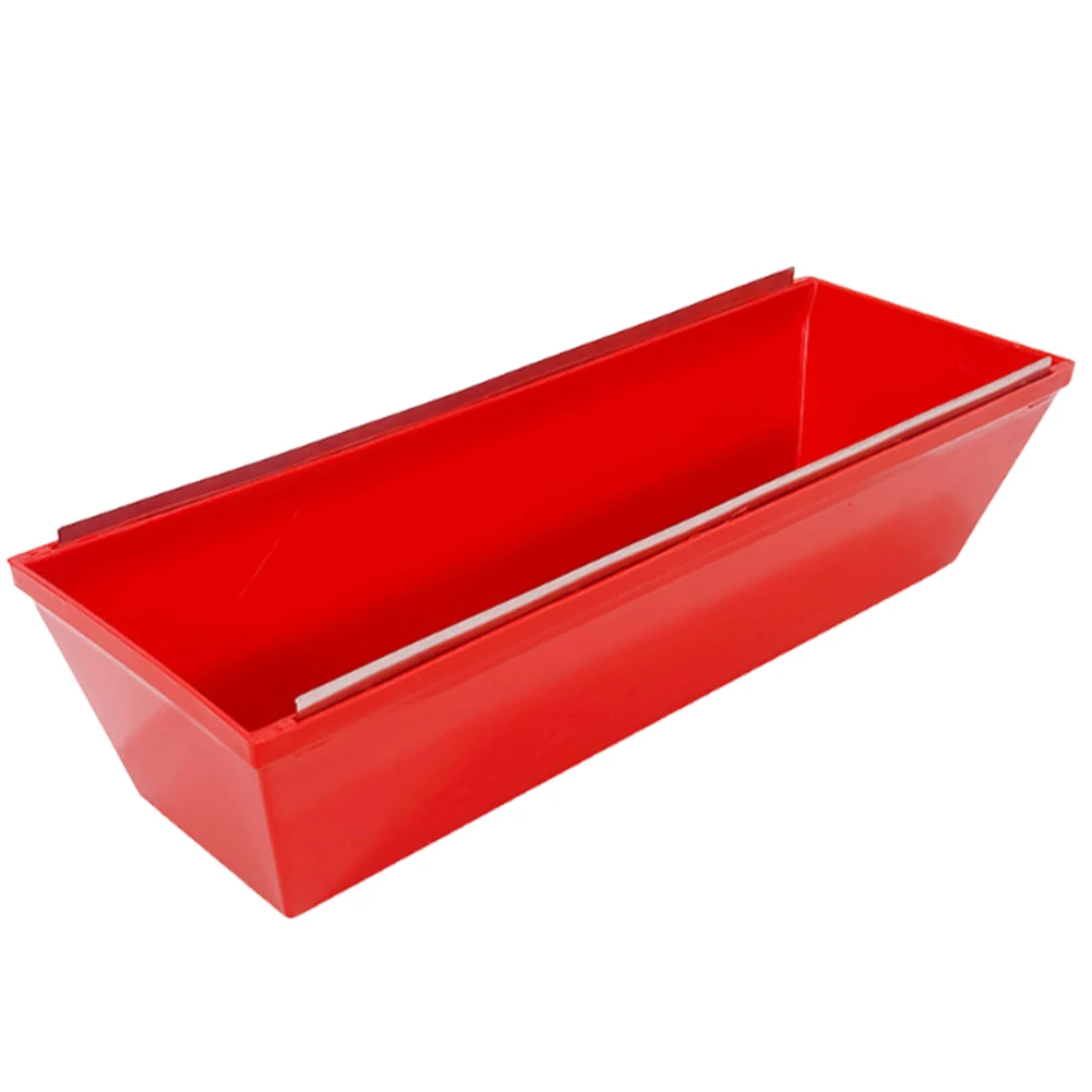 Plastic Drywall Mud Pan with Scraping Bar Spatula Drywall Mud Pans Lightweight Tool Tray for Quicker Cleaning