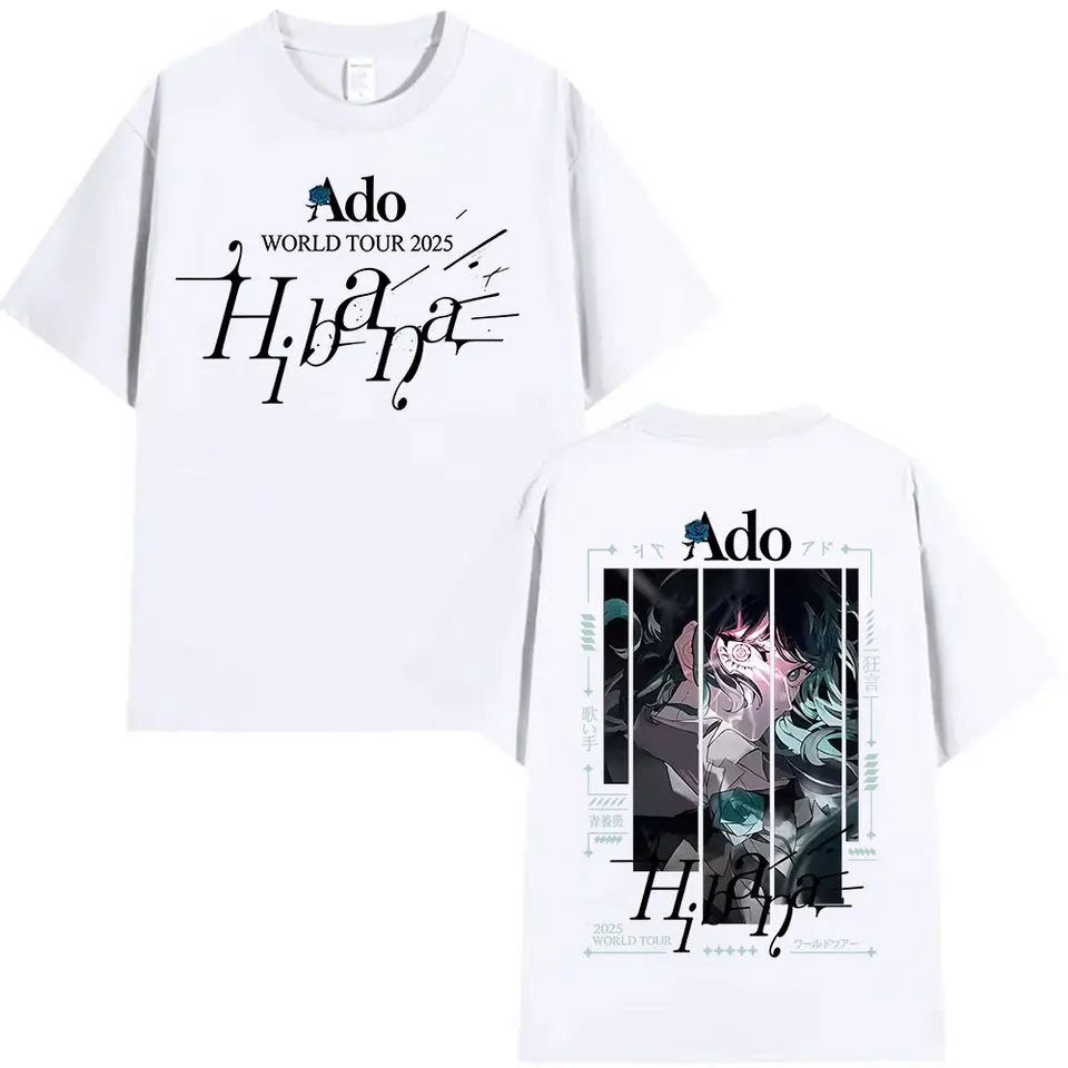 Japanese Ado Hibana WORLD TOUR 2025 New T-Shirts Men Women