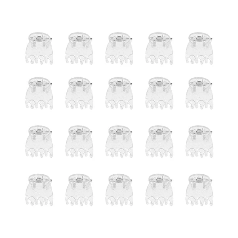 Transparent 6 Claws Orchid Clips Plastic Butterfly Flowers Support Clear Fixer For Garden Vine Stem Plants Climbing 50Pcs
