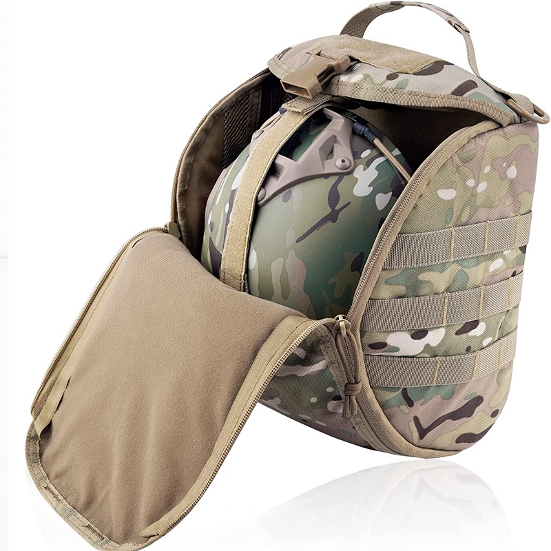 Tactical Helmet Bag Pack,Multi-Purpose Molle Storage Carrying Pouch for Sports Hunting Shooting Combat Helmets