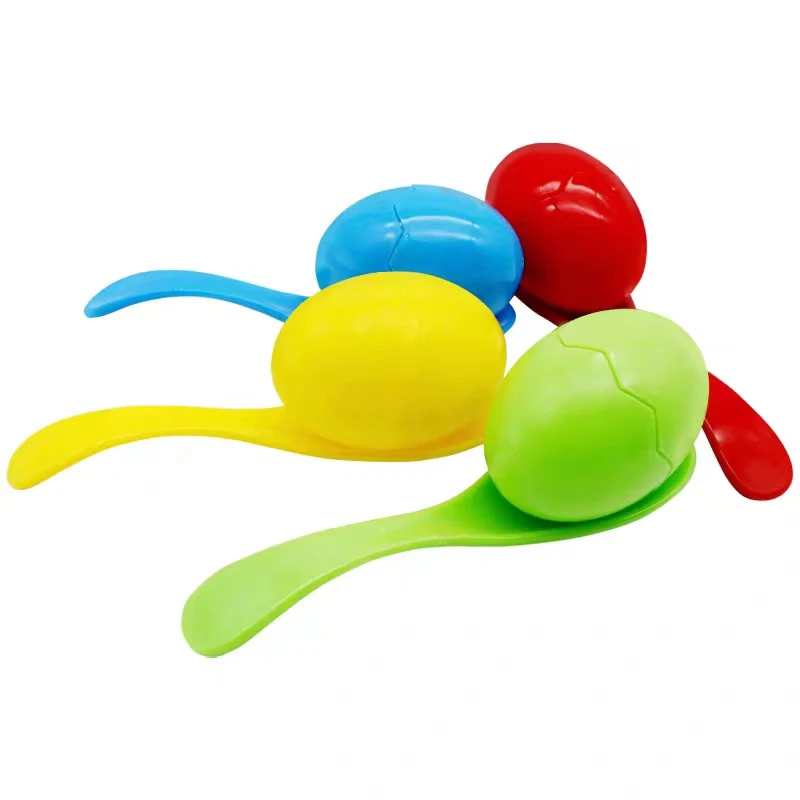 Jeu D'œufs Et Cuillères En Bois Pour Enfants - 4 Ensembles, Développement équilibre Et Motricité, Jeux Extérieurs Et Fêtes - 10