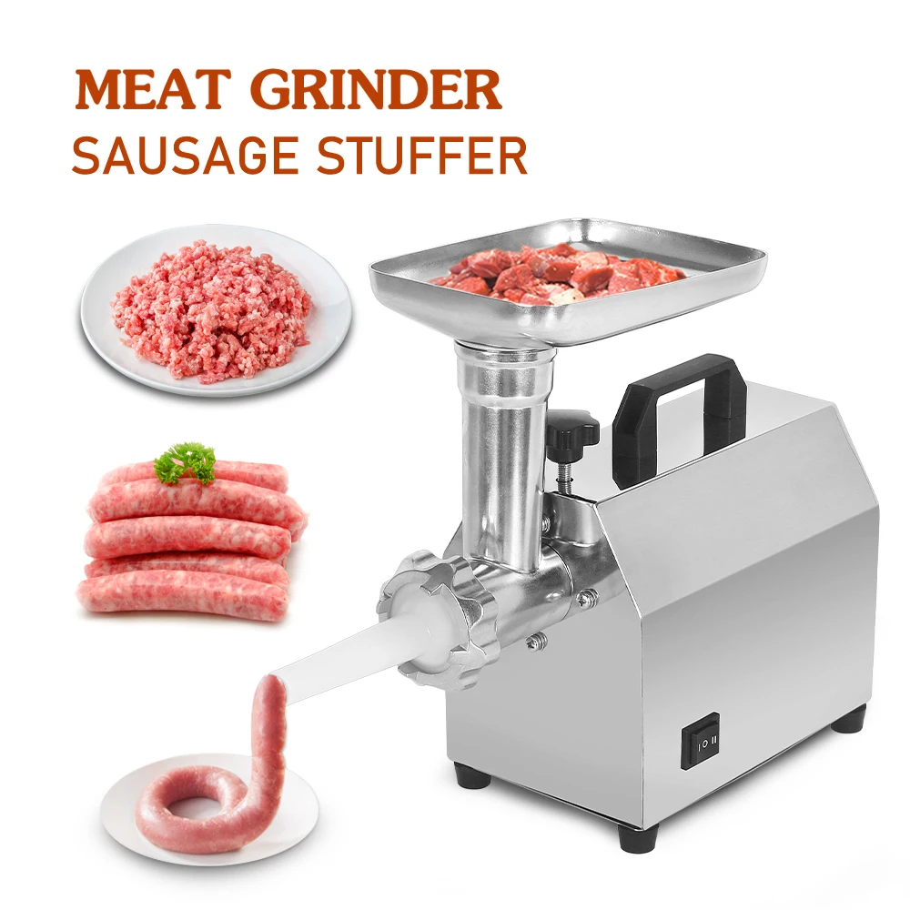 ITOP Mincer Electric Meat Grinder Commercial Sausage Stuffer 140W Capacity 25kg/h Heavy Duty Stainless Steel Chopper 110V 220V 12000lb 5443kg capacity 12v dc heavy duty electric winch