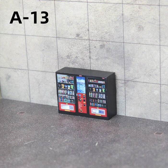 1/64 Scale Diorama Model Vending Machine Model Scene Display Props Vending Machine Scene Model Collection Toy Gift 4