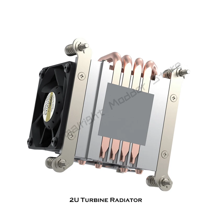 Cpu Água Refrigeração Radiador Heat Pipe Universal 2u Servidor Mute Cooler para Lga115x 2011 Amd Am3 4pin Pwm 6800rpm - Imagem 4