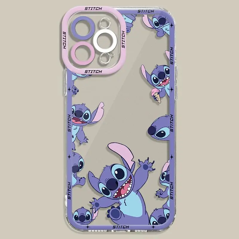 thumbnail image 1 of Cartoon Lilo Stitch Phone Case for Apple iPhone 15 Pro Max 13 14 Plus 12 Mini 11 Pro XR 8 SE 7 6S XS MAX Matte Shockproof Cover, 1 of 5