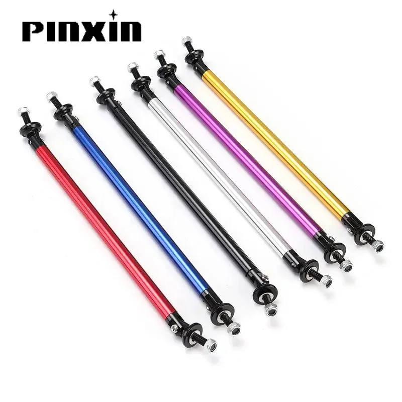 Universal Car Front Bumper Lip Protector Rods - Adjustable Splitter Strut Tie Bar Kit (2pcs)