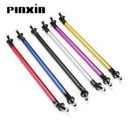 Universal Car Front Bumper Lip Protector Rods - Adjustable Splitter Strut Tie Bar Kit (2pcs) (Purple 10cm)
