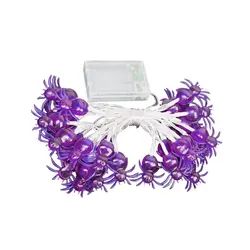 Halloween String Lights 30 LED Spider String Lights 13ft Battery Powered Halloween Lights Party Halloween Horror Decoration