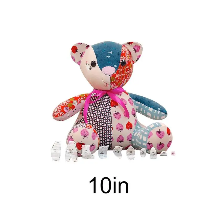 Acrylic Memory Bear Template Ruler Tool Practical Transparent Sewing Pattern Templates For Cutting Fabric Sewing Tools