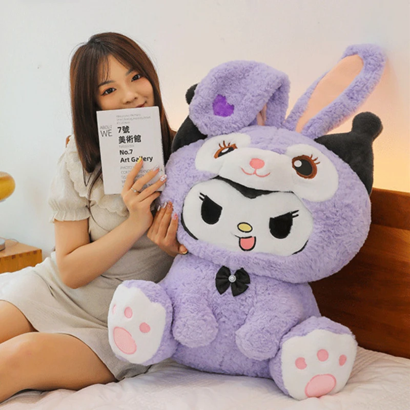 

70cm Large Size Sanrio Kuromi My Melody Cartoon Anime Cute Plush Children's Toy Sleeping Pillow Doll for Girls Birthday Gift