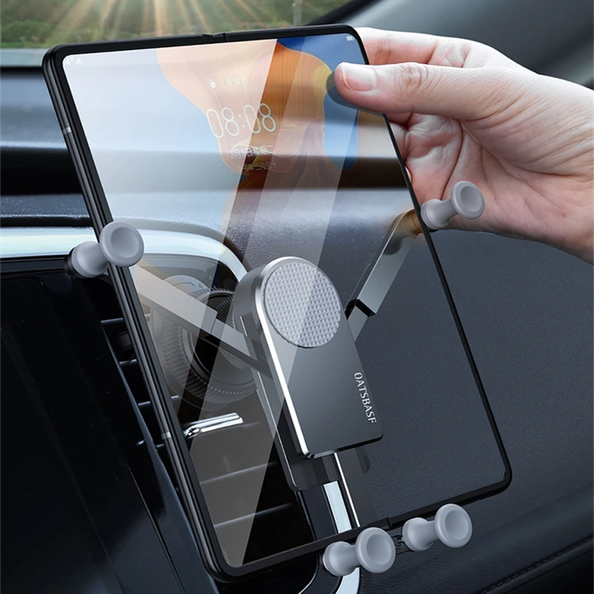 

Auto Gravity Retractable metal Car Air Vent Phone holder for Samsung Galaxy Z Fold 2 3 4 S21 S22 S23 Plus Stable Stand Cover