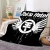 Tokio Hotel band Retro printed blanket warm blanket flannel soft and comfortable blanket home travel bedding birthday gift 1