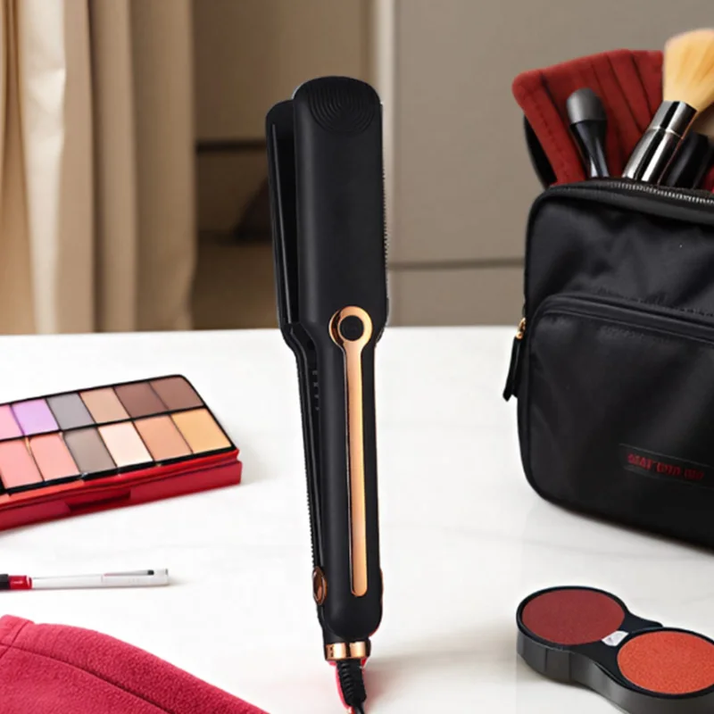 Mini Hair Straightener Ceramic Tourmaline Ionic Flat Iron Curling Iron negative ion wide plate Hair Straightener 6
