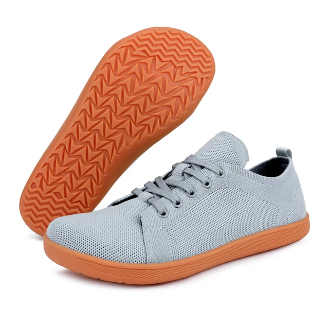 Chaussures pieds nus à bout large pour hommes et femmes, baskets de marche minimalistes |   Semelle zéro chute |   Maille respirante 5