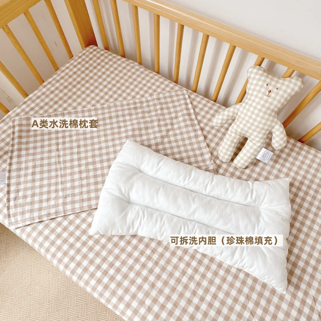 Simple Pure Cotton Children's Pillowcase Newborn Baby Pillow Kindergarten Baby Changing Pillowcase Pillow