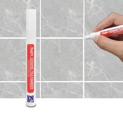 Waterproof Tile & Grout Art Markers for Wall & Floor Decoration (White 1 Pc)