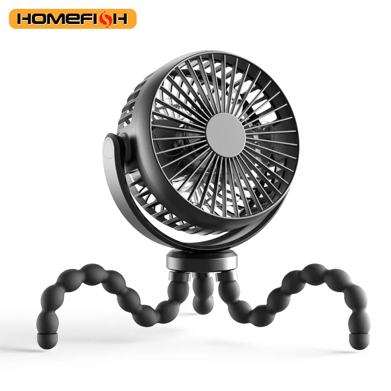 HOMEFISH F1Automatic Shake Head Baby Stroller Fan