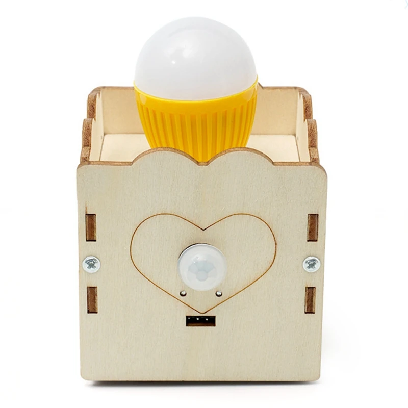 

Настольная лампа с датчиком человеческого тела «сделай сам», модель технологии, научный экспериментальный инструмент, набор для научного эксперимента, прочный