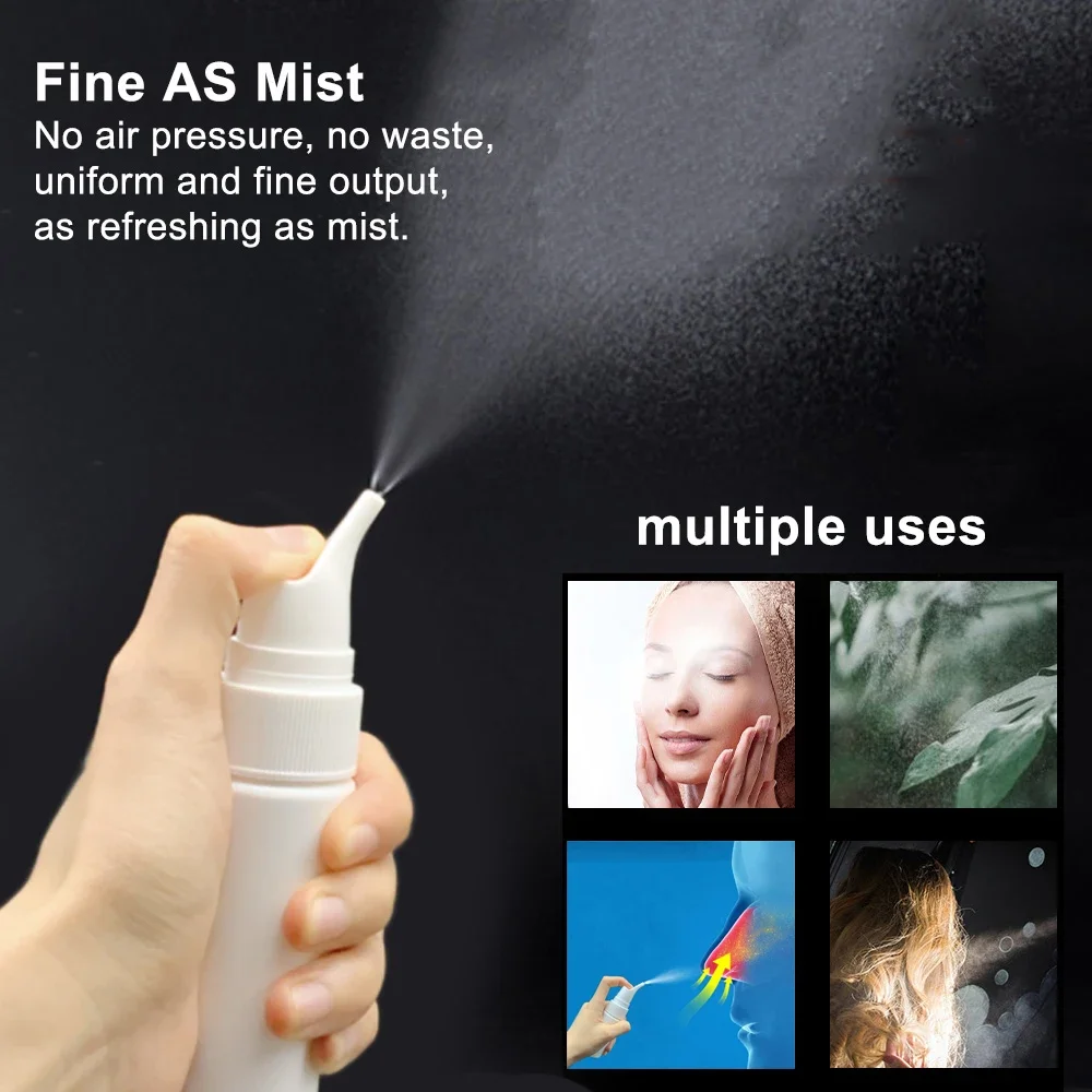 70ml Nasal Sprayer Empty Bottle Clear Plastic Rhinitis Nasal Anti Allergic Cleaning Spray Press Type Nose Washing Spray Bottle