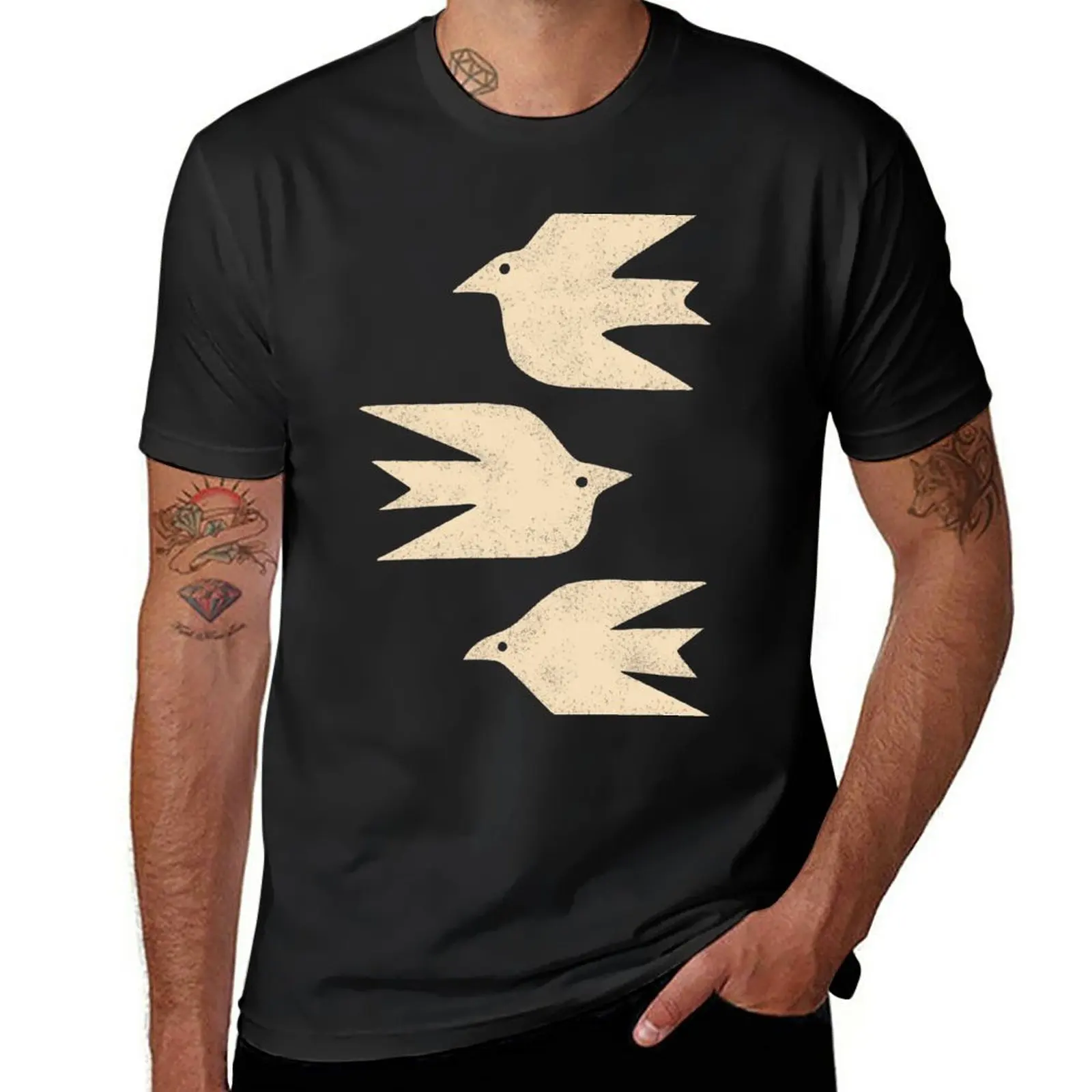 

Doves in Flight T-Shirt anime vintage clothes customs new edition slim fit t shirts for men