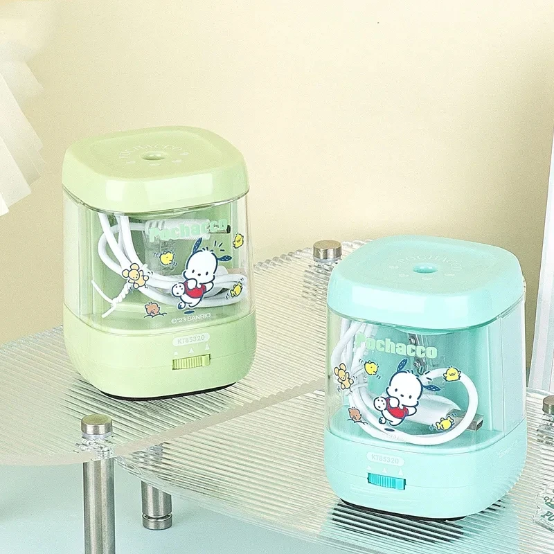 

Автоматическая точилка для карандашей Sanrios, настольная электрическая точилка для карандашей с Usb-зарядкой, школьные принадлежности