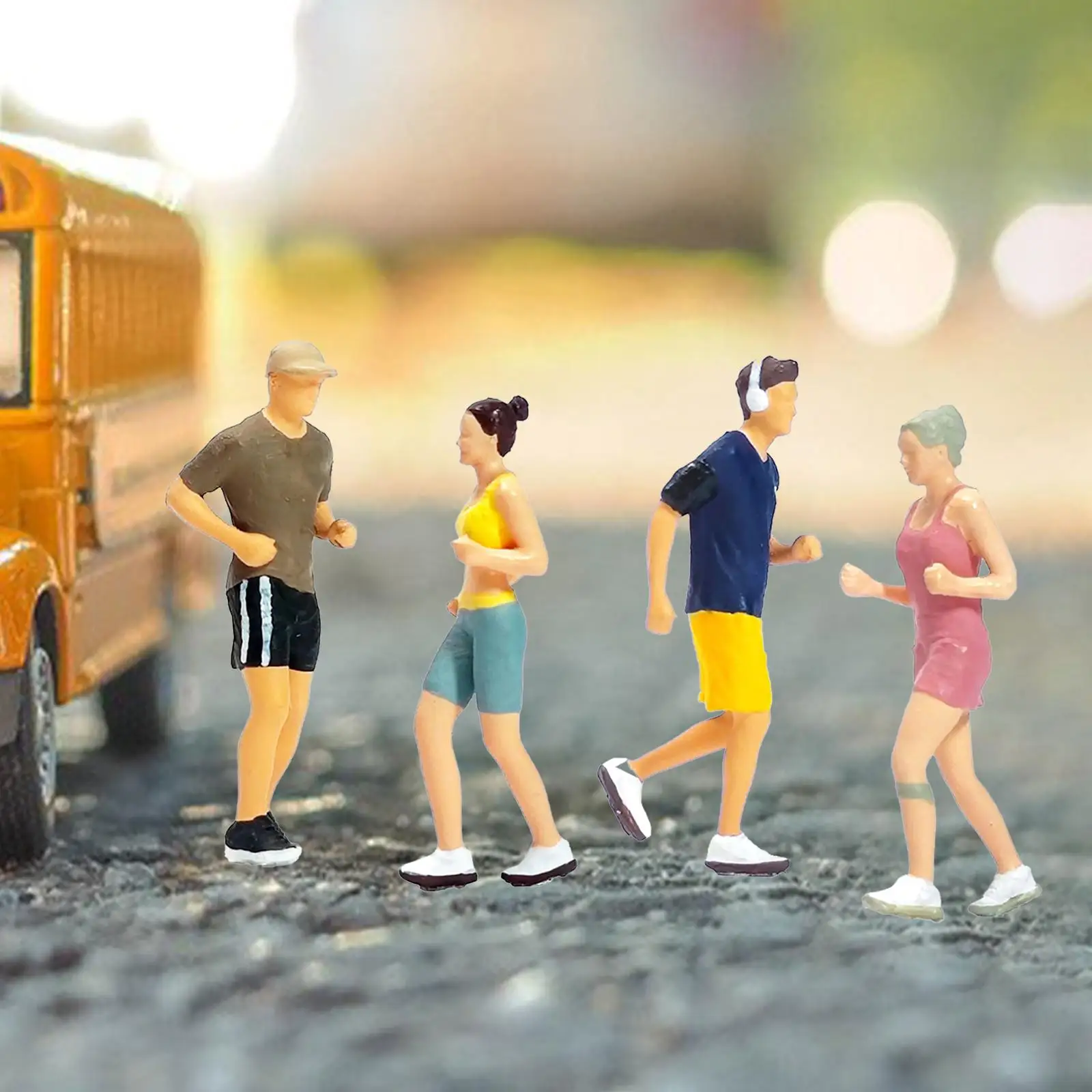 Miniature Figures for Sports Enthusiasts - Handcrafted Resin Models in Various Poses