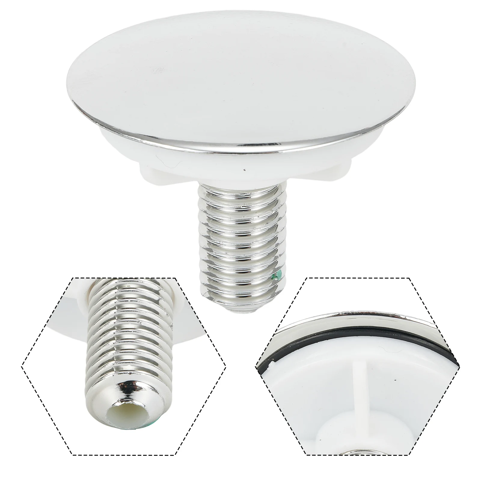 Tapa de orificio para fregadero de cocina, tapón de orificio para grifo, tapón de plástico ABS de 49mm, accesorio para lavabo de baño