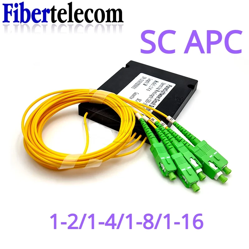 광섬유 FBT 스플리터, SC APC 1*2 1*4 1*8 커넥터 박스 타입