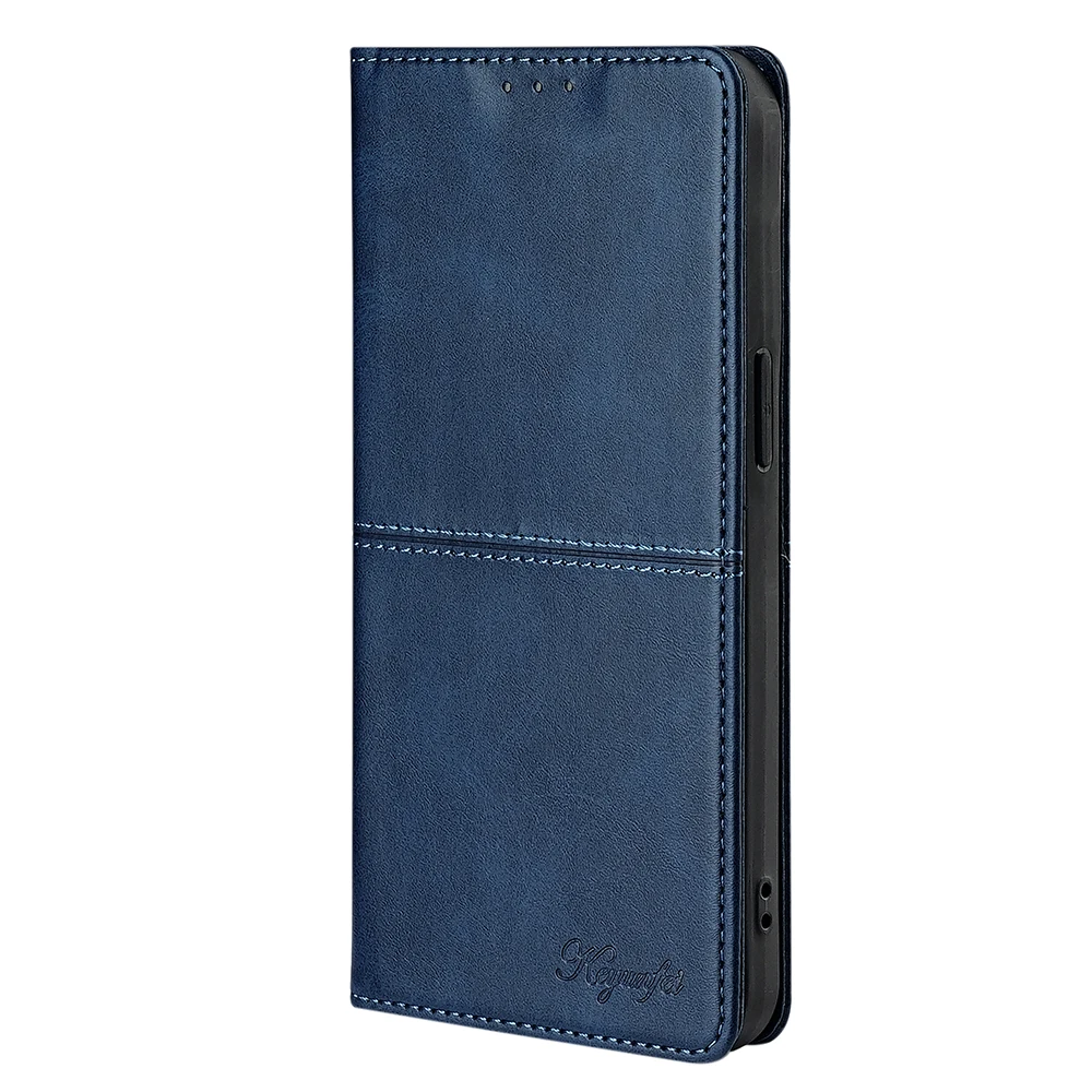Classic Magnetic Flip Case with Card Slots and Book Cover Design