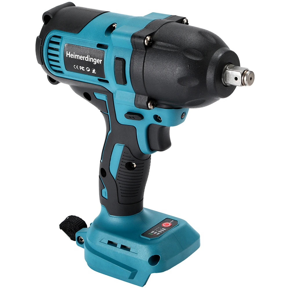 800N.m 18V 1/2 brushless cordless impact wrench compatible with 1830, 1840... lithium battery for car repair truck repair the 6 0ah bl1860 that replaces makita 18v lithium ion battery is compatible with makita 18v bl1850 1840 1830 cordless power tool