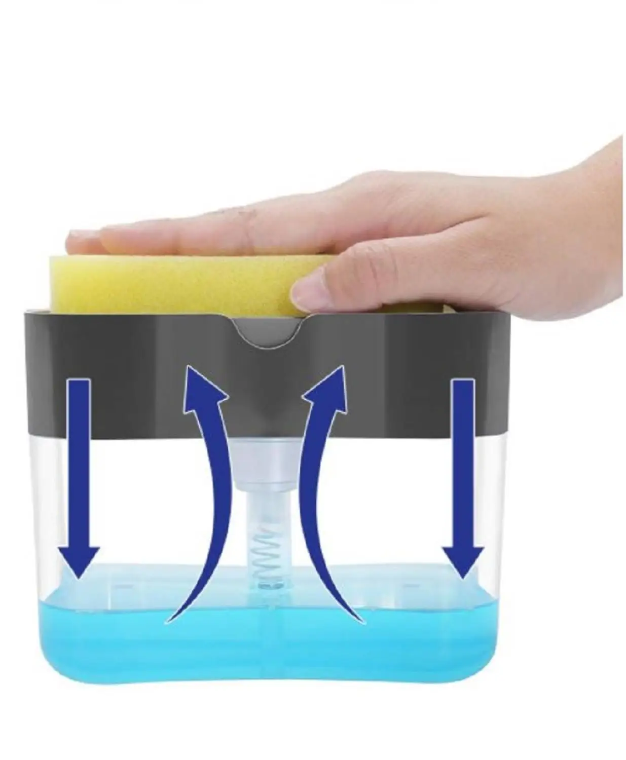 Soap Dispenser liquid soap dispensers Scrubbing Liquid Detergent Dispenser Presstype Liquid Soap Box Pump Organizer Kitchen soap dispenser Sponge